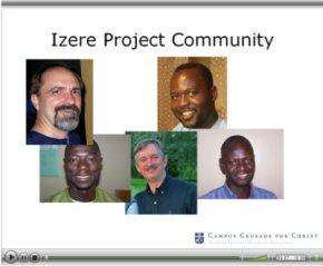 Izere Project with GCX Slideshow